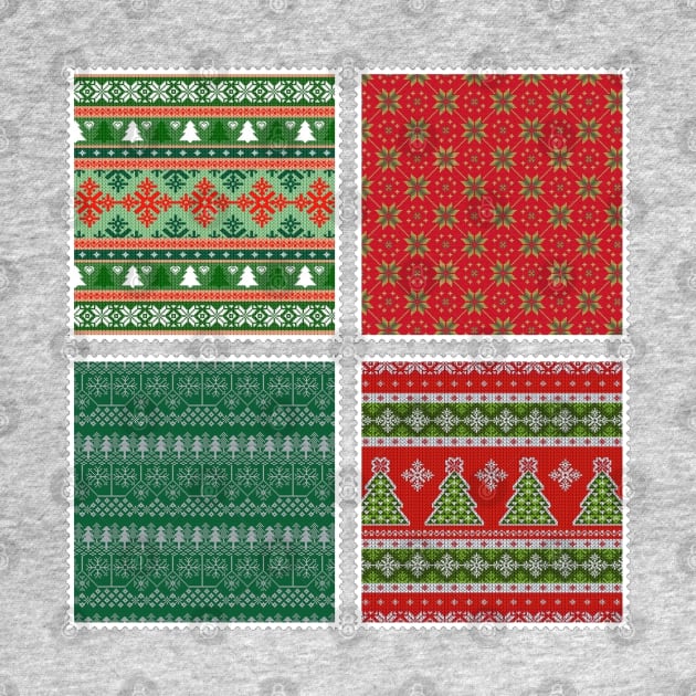 Yule Christmas Jumper Stamps by Wicca Fairy